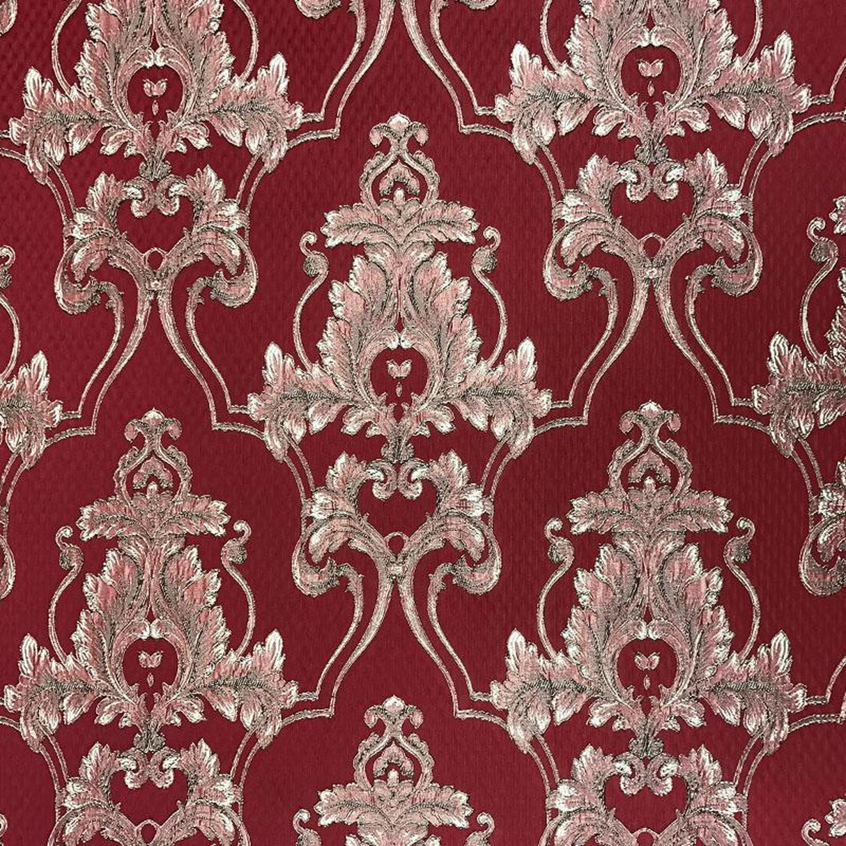Giovani Damask Polyester Fabric - Elegant Traditional Damask, 55" Width (1 Yard)