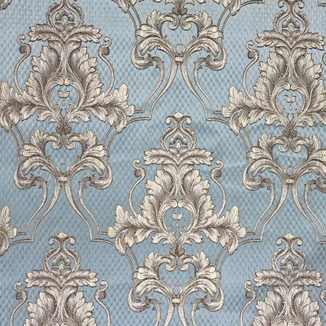 Giovani Damask Polyester Fabric - Elegant Traditional Damask, 55" Width (1 Yard)