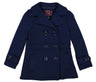 Girl Fleece Coat With Buttons Fleece Fabric - Double Breasted, Side Pockets, Lightweight, Multiple Colors, Sizes 2-XL (1 Piece)