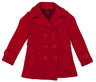 Girl Fleece Coat With Buttons Fleece Fabric - Double Breasted, Side Pockets, Lightweight, Multiple Colors, Sizes 2-XL (1 Piece)