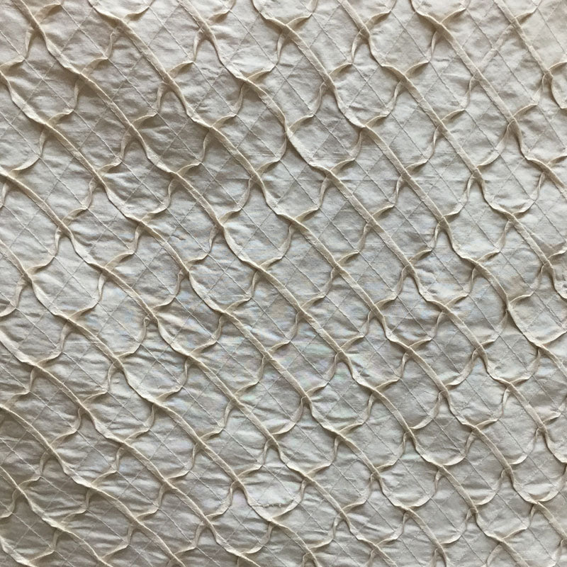 Glamour Silk Fabric - Crushed Diamond Weave, 44" Width (1 Yard)