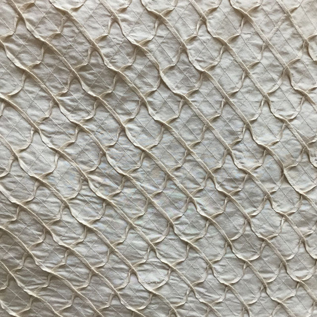 Glamour Silk Fabric - Crushed Diamond Weave, 44" Width (1 Yard)