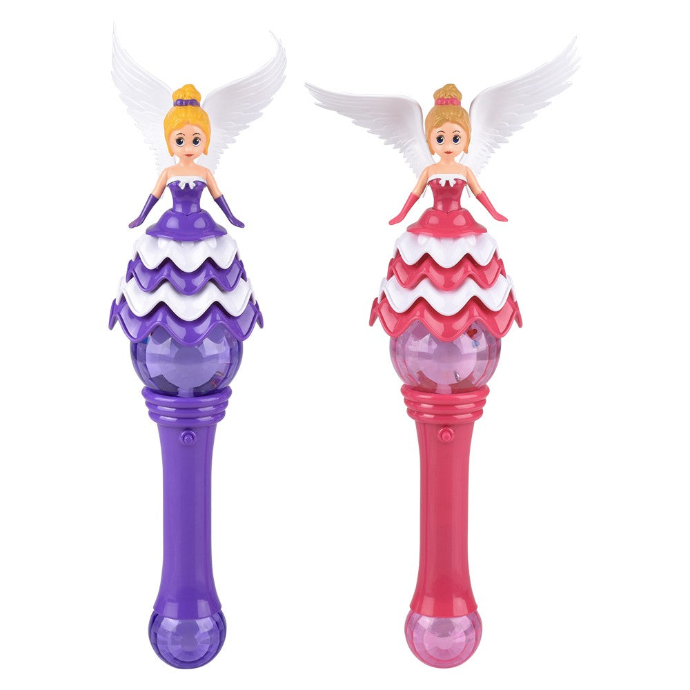 Light-Up Spinning Angel Princess Wand