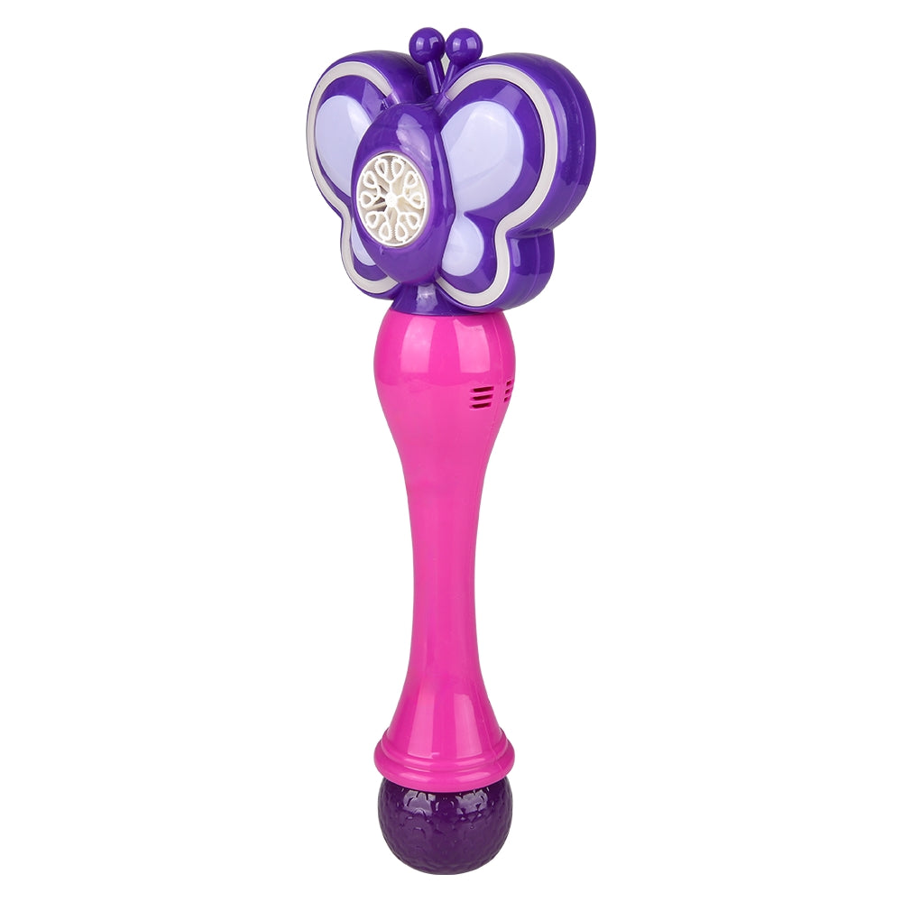 Light-Up Neon Butterfly Bubble Wand (1 PC)
