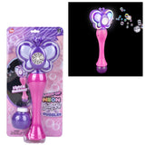 Light-Up Neon Butterfly Bubble Wand (1 PC)