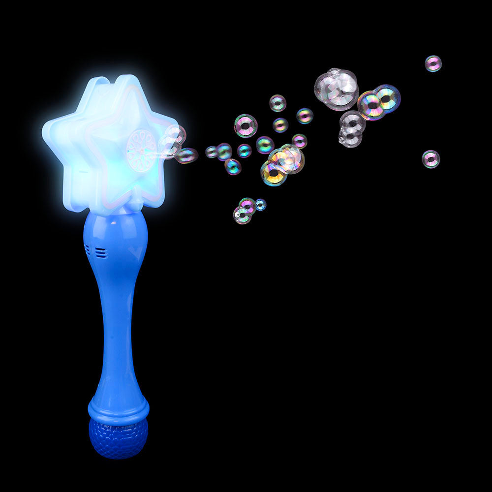Light-Up Neon Star Bubble Wand (1 PC)