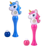 Light-Up Neon Unicorn Bubble Wand (1 PC)