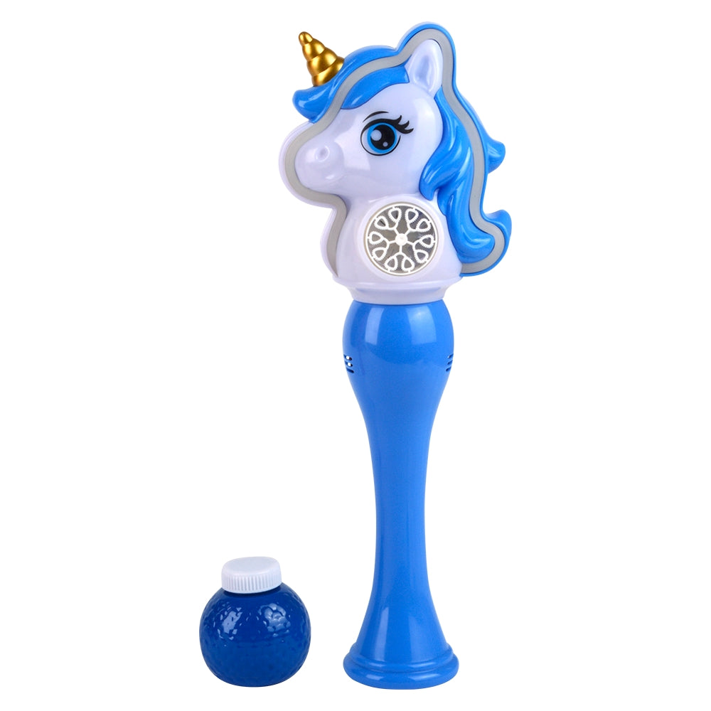 Light-Up Neon Unicorn Bubble Wand (1 PC)