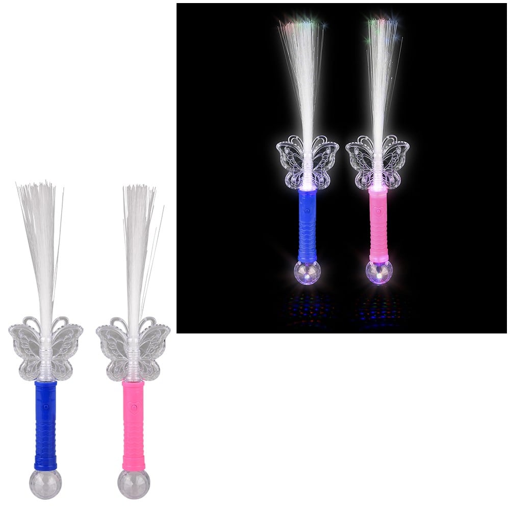 Light-Up Butterfly Fiber Wand (1 DZ)