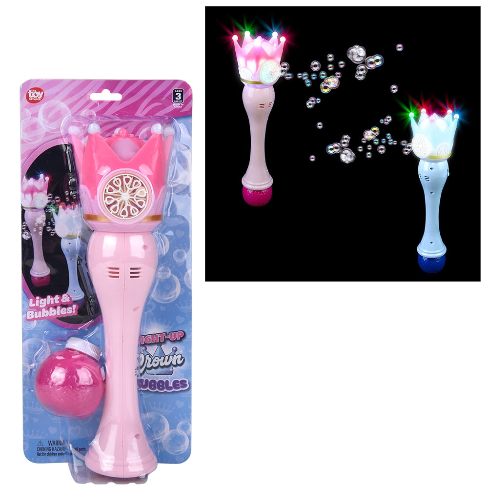 Light-Up Crown Bubble Wand (1 PC)
