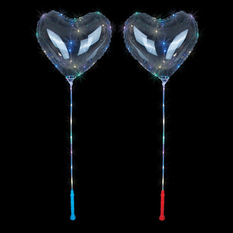 Light-Up Heart Balloon Wand (1 PC)