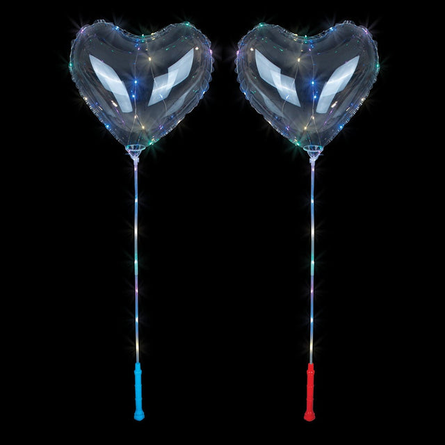 Light-Up Heart Balloon Wand (1 PC)