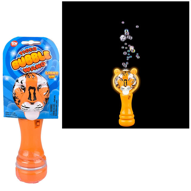 Tiger Light-Up Bubble Wand