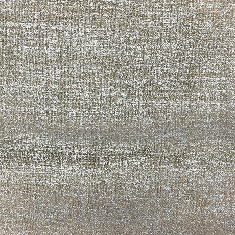 Glen Solid Metallic Velvet Fabric - White Solid Foil Print, 55" Width (1 Yard)