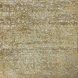 Glen Solid Metallic Velvet Fabric - White Solid Foil Print, 55" Width (1 Yard)
