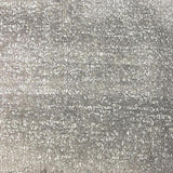 Glen Solid Metallic Velvet Fabric - White Solid Foil Print, 55" Width (1 Yard)