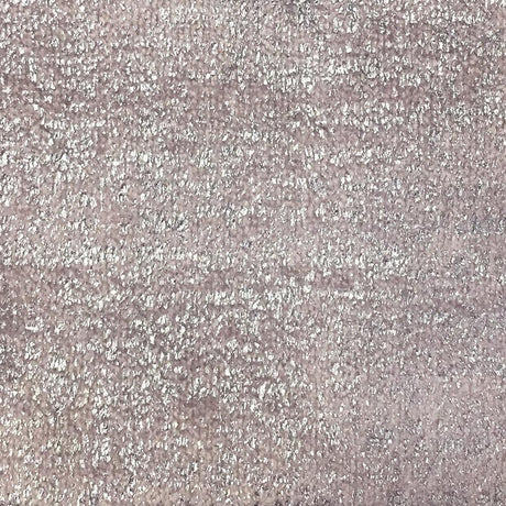 Glen Solid Metallic Velvet Fabric - White Solid Foil Print, 55" Width (1 Yard)