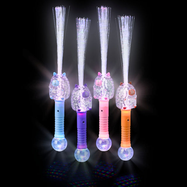 Light-Up Capybara Fiber Wand (1 DZ)