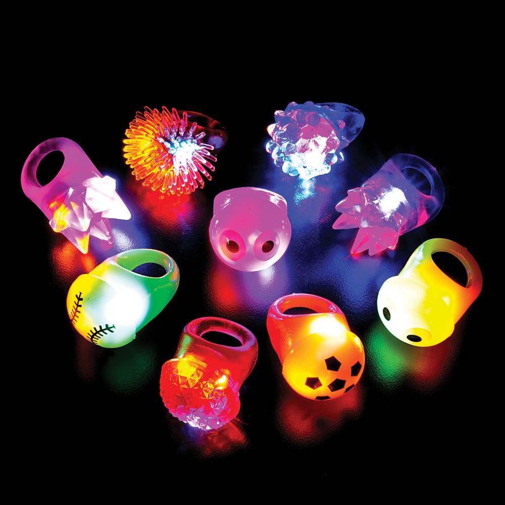 Light-Up Ring Assorted (48 Pc Tube)