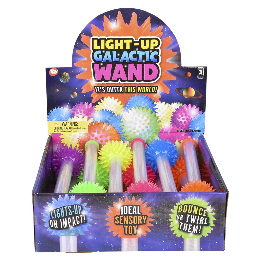 Light-Up Galactic Wand 9" (12 Display)