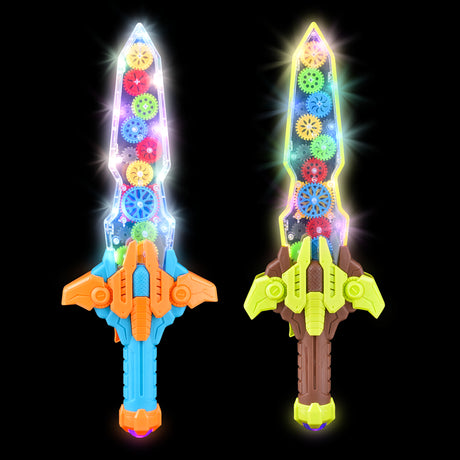 Light-Up Gear Sword 16"