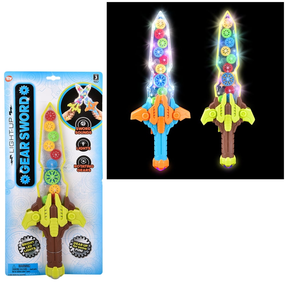 Light-Up Gear Sword 16"