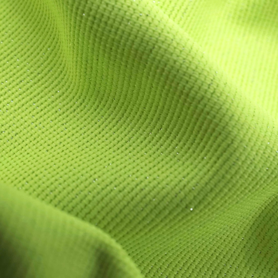 Glimmer Nylon Spandex Lurex Fabric - Black/Gold, 58" Width (1 Yard)