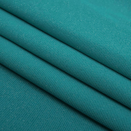Glimmer Nylon Spandex Lurex Fabric - Black/Gold, 58" Width (1 Yard)