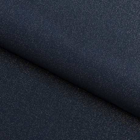 Glimmer Nylon Spandex Lurex Fabric - Black/Gold, 58" Width (1 Yard)