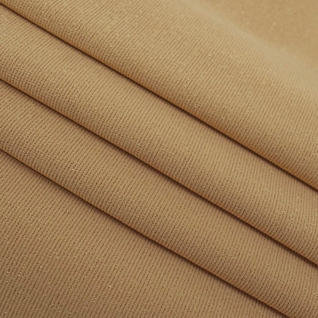 Glimmer Nylon Spandex Lurex Fabric - Black/Gold, 58" Width (1 Yard)