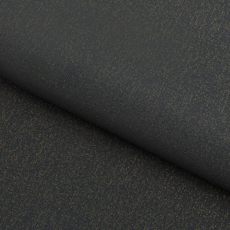Glimmer Nylon Spandex Lurex Fabric - Black/Gold, 58" Width (1 Yard)