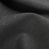 Glimmer Nylon Spandex Lurex Fabric - Black/Gold, 58" Width (1 Yard)