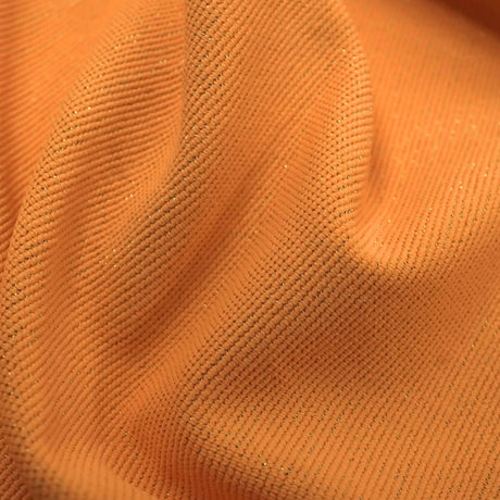 Glimmer Nylon Spandex Lurex Fabric - Black/Gold, 58" Width (1 Yard)