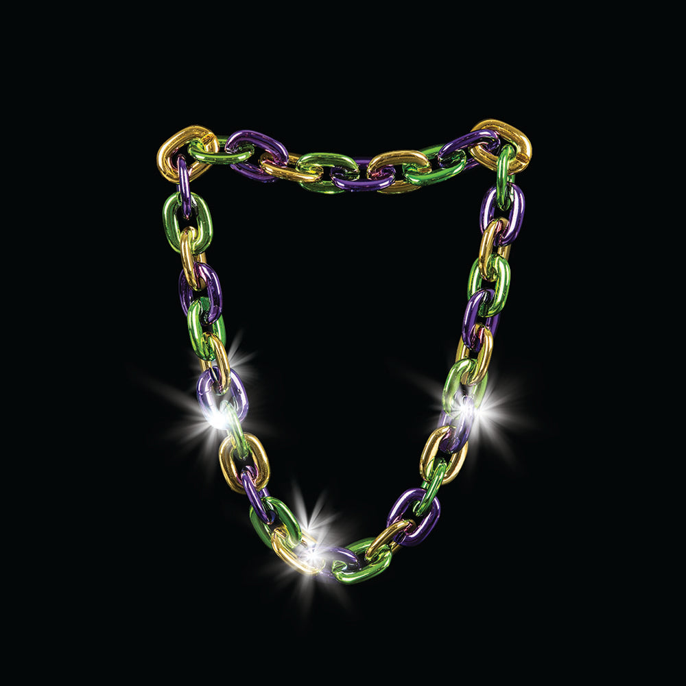 Light-Up Mardi Gras Necklace (1 PC)