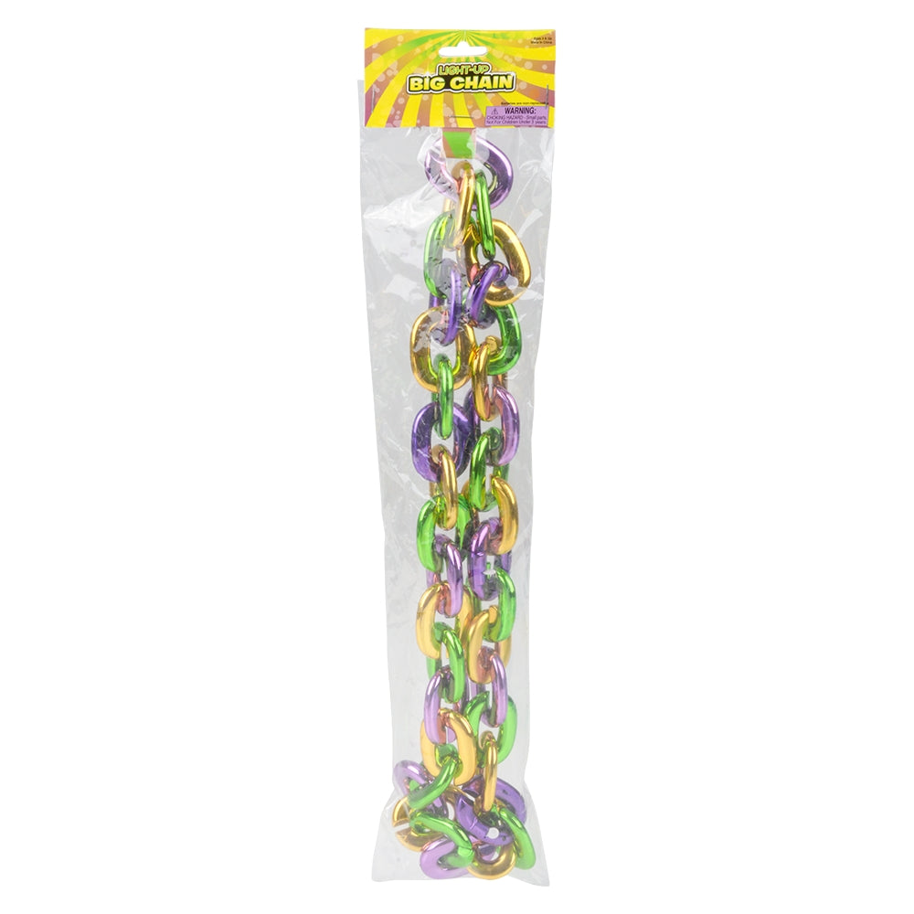 Light-Up Mardi Gras Necklace (1 PC)