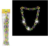 Light-Up Mardi Gras Necklace (1 PC)