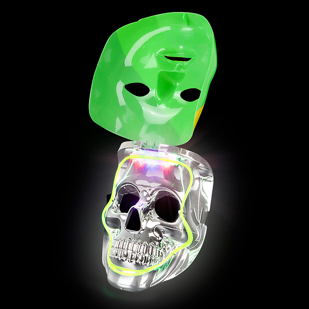 Light-Up Mardi Gras Double Mask