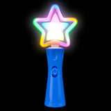 Neon Spinning Star Wand 9"