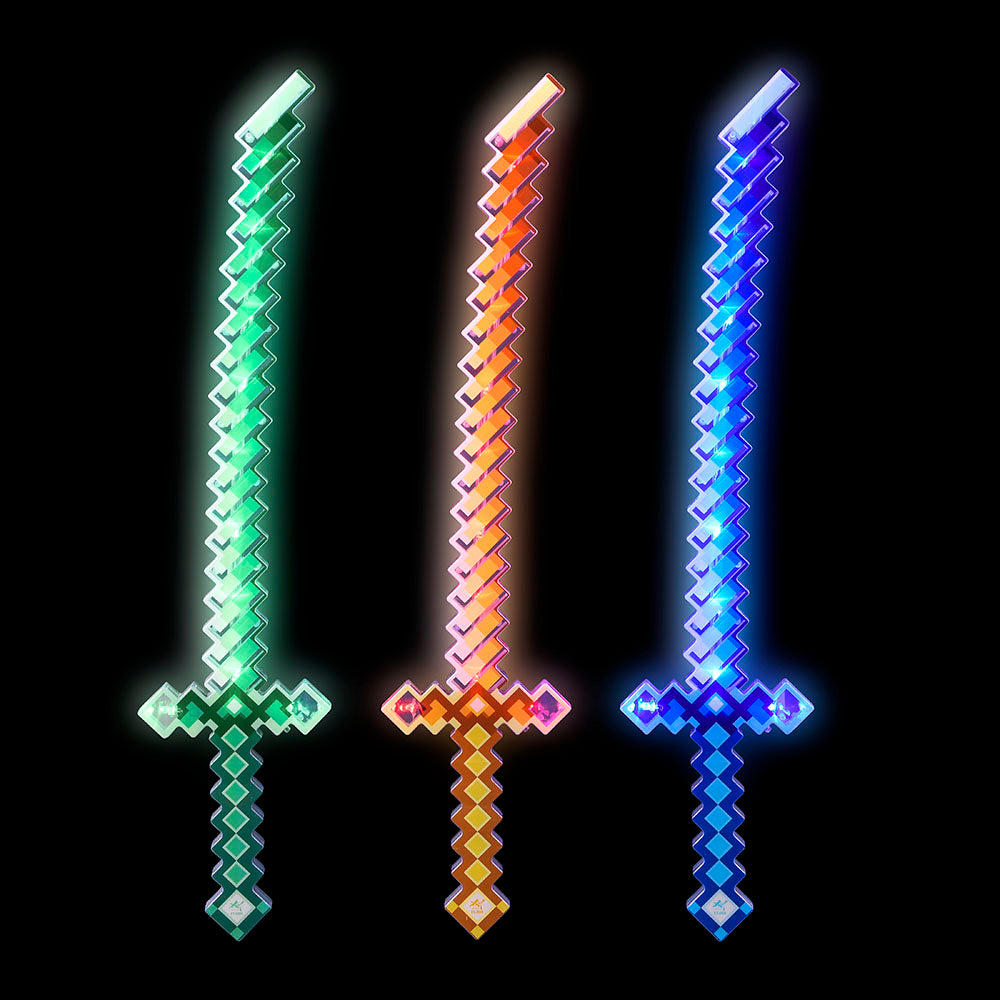 Light-Up Pixel Katana With Sound