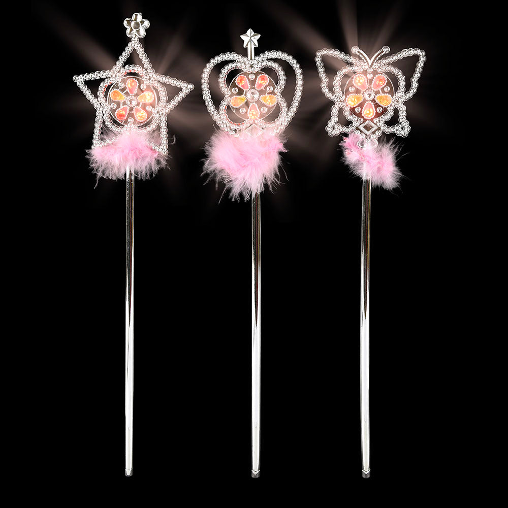 Light-Up Princess Wand 15.5" Assortment (1 DZC)