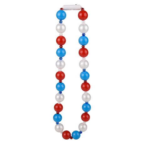 Light-Up Patriotic Ball Necklace 39"