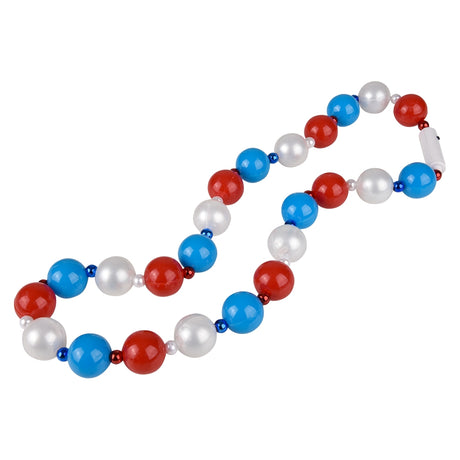 Light-Up Patriotic Ball Necklace 39"