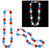 Light-Up Patriotic Ball Necklace 39"