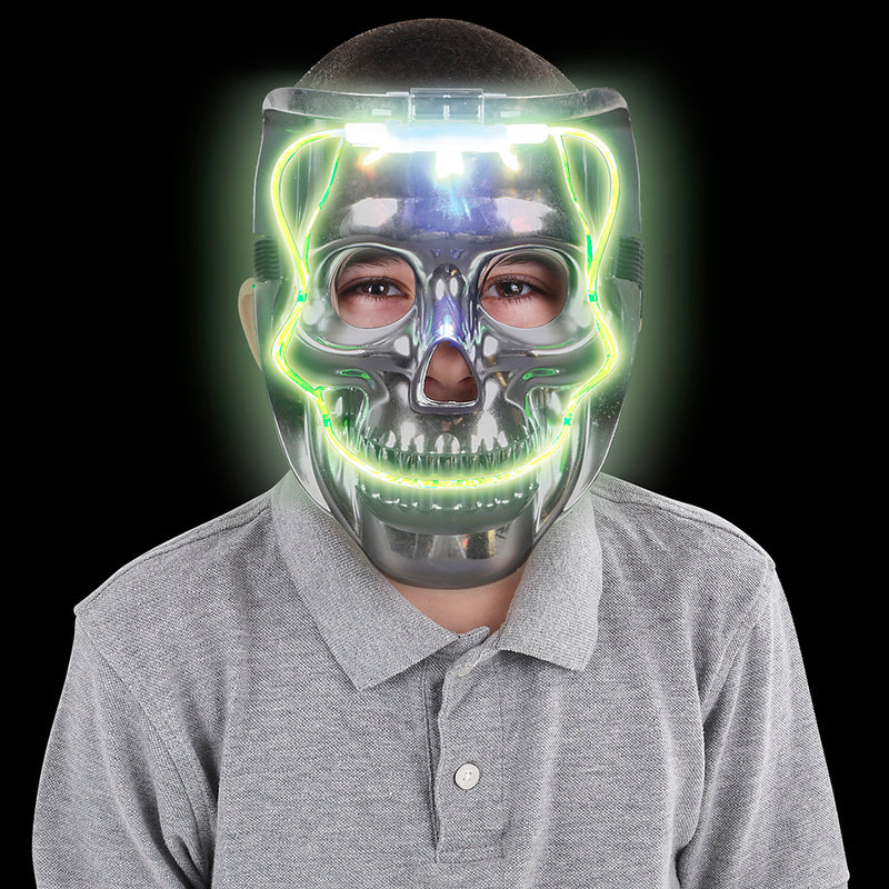 Light-Up Skull Mask (1 PC)