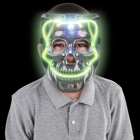 Light-Up Skull Mask (1 PC)