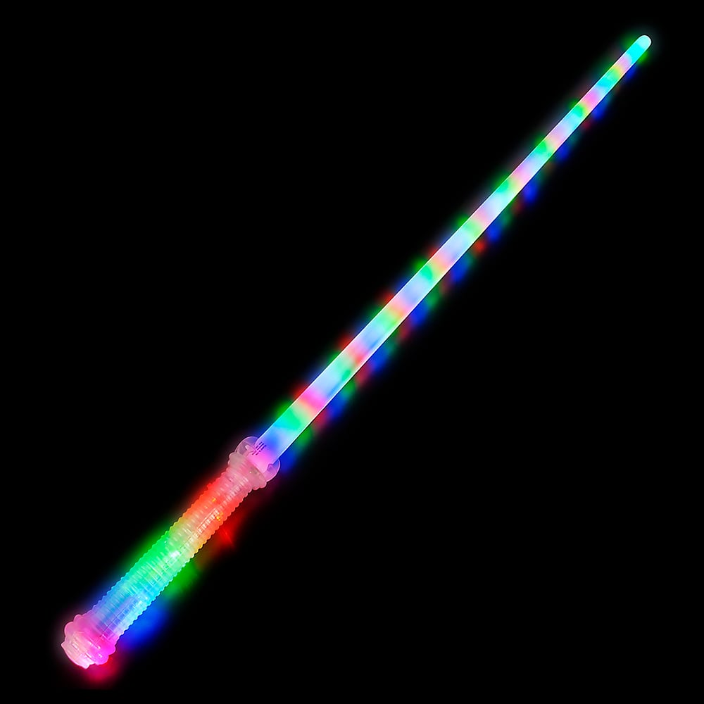 Light-Up Sword Jumbo Super Rainbow (36")