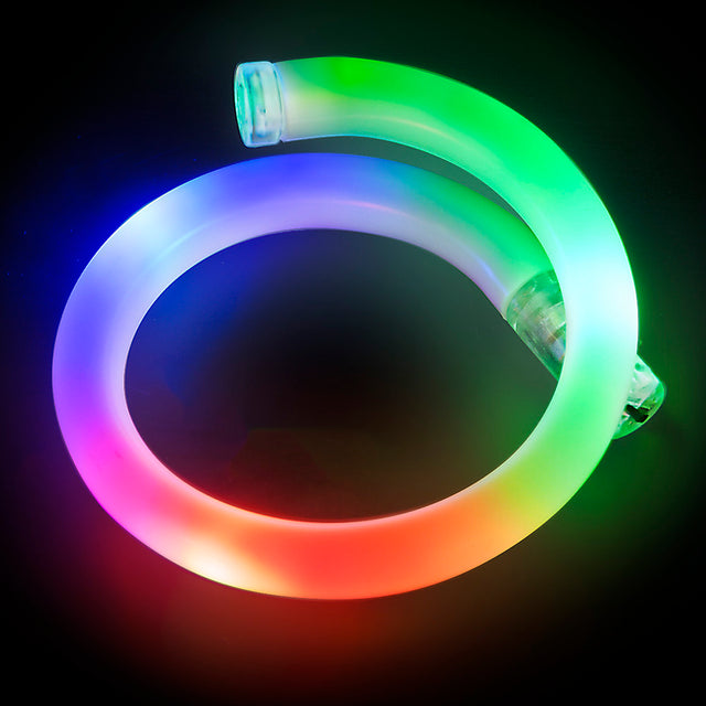 Rainbow LED Flashing Tube Bracelet (1 DZ)