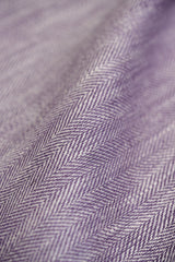 1 Yard Linen Novelty Herringbone Yarn Dyed Fabric Lilac Color 54 Inch Width