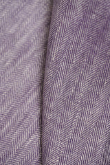 Linen Herringbone Yarn-Dyed Lilac Fabric