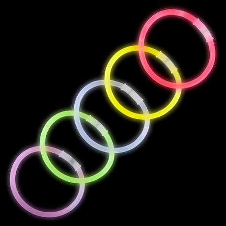 Glow Bracelets 8" 5mm Assorted Color (50 Pc Tube)